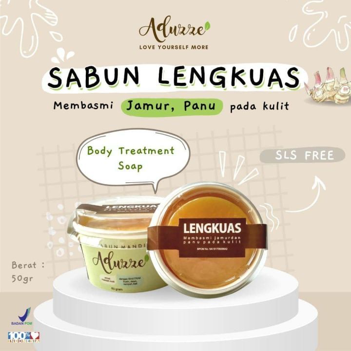 ⭐️SALE⭐️ Sabun Lengkuas Aduzze Original / Sabun Lengkuas Panu / Sabun Anti Jamur Panu Kadas Kurap