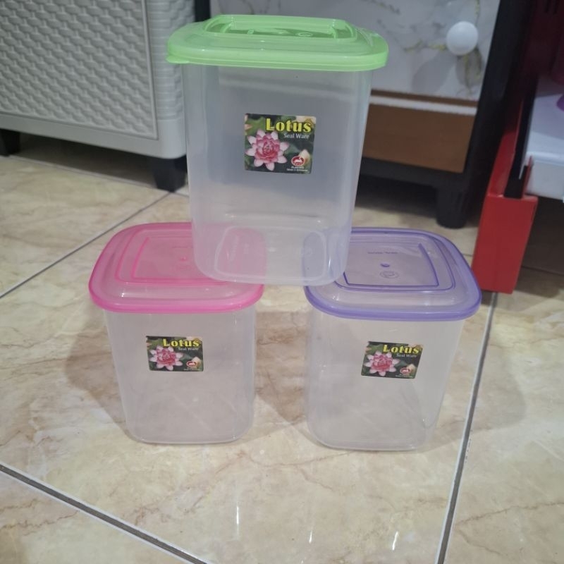 Toples plastik segi Lotus/Toples chantique KH 800ml