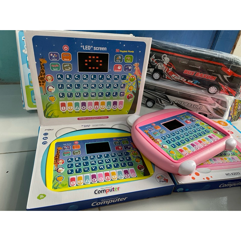 Mainan Edukasi Anak Tab Piano Belajar Huruf Angka Musik Sulawesi