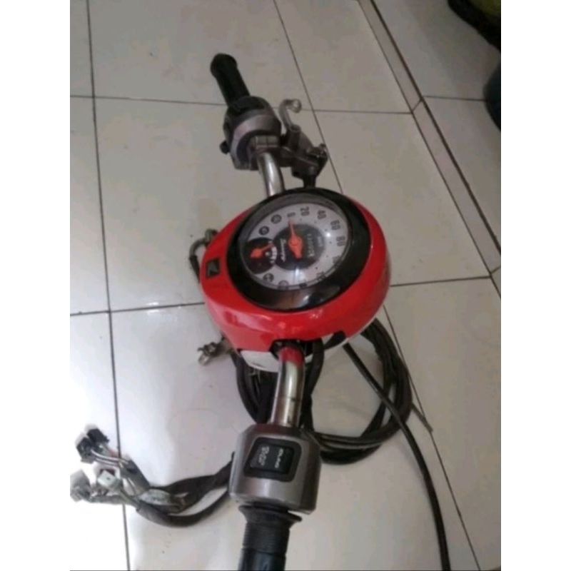STANG SET BATOK+KILOMETER SCOOPY FI 2013,2014,2015,2016 K16 ORIGINAL
