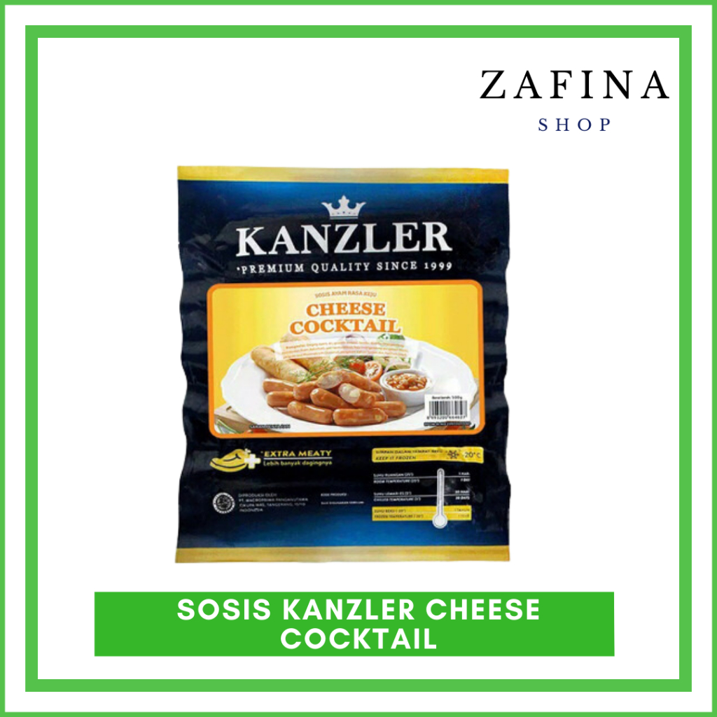 

Kanzler Sosis Cheese Cocktail 500GR | Sosis Ayam Rasa Keju