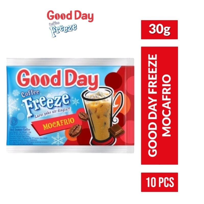 

GOOD DAY Freeze Mocafrio 10x30gr / Good Day Freeze Mocafrio Renceng 10 pcs