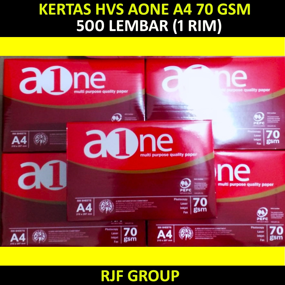 

KERTAS HVS AONE FC 70 A4 500 LEMBAR