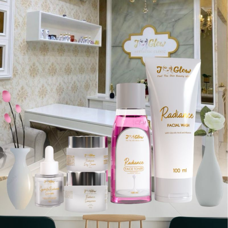 Jglow Skincare Paket Super Whitening Radiance Skin Glowing Bpom Untuk Wajah Normal Kusam Mencerahkan