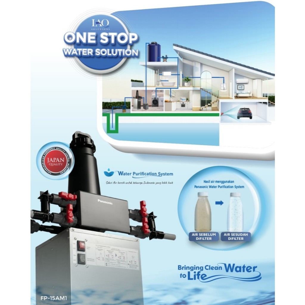 Water Purification System Panasonic FP10LMSM /  FP15AM1M WPS PANASONIC DAN SOFTENER PANASONIC