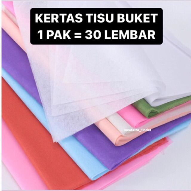 

[ 30 Lembar ] Kertas Tisu Buket