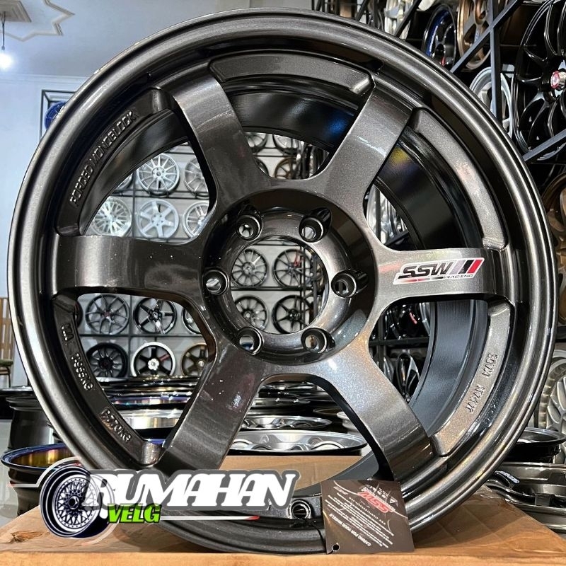 harga velg mobil racing R18 TE37 ORIGINAL SSW THAILAND velg mobil ring 18 velg racing mobil import t