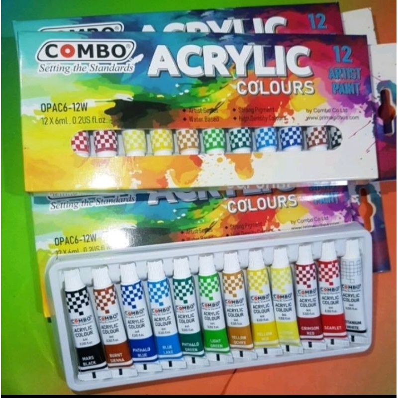 

Cat acrylic 12 warna akrilik