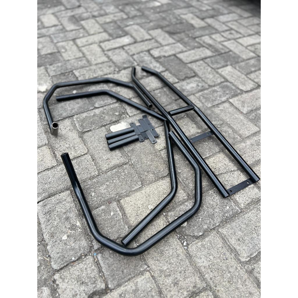 Subframe Frame Rangka Belakang Rangka Tengah PNP Megapro Mono Modif CRF 150L Hitam
