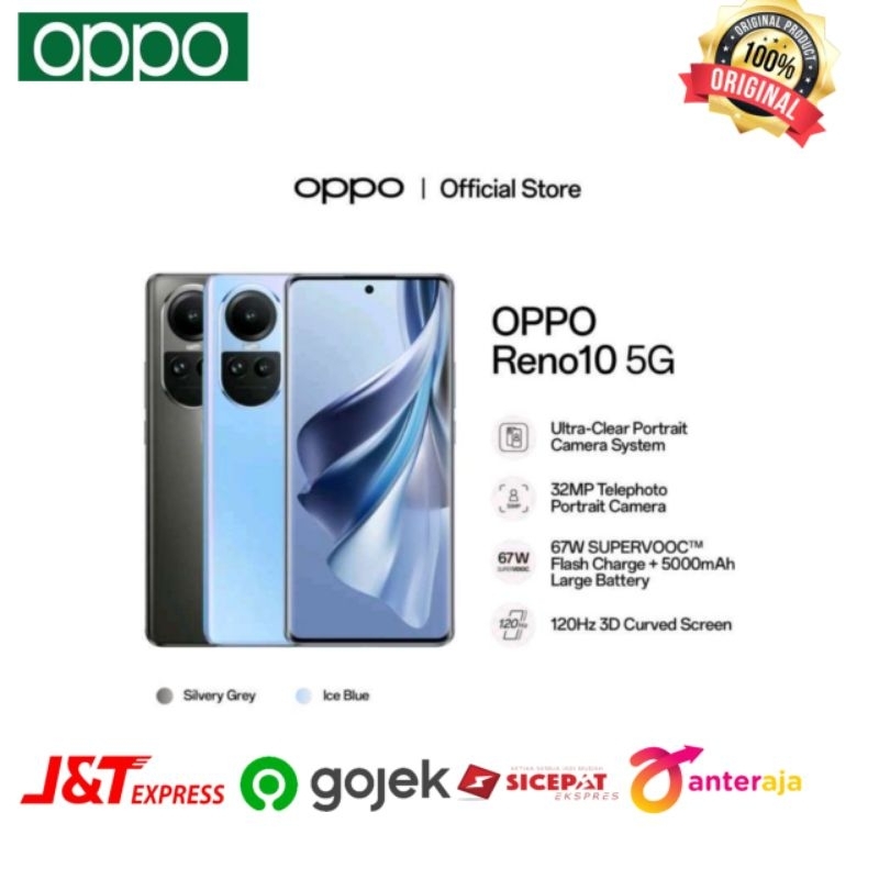 OPPO RENO 10 5G Ram [ 8/256]Gb Garansi Resmi 100% Original Indonesia