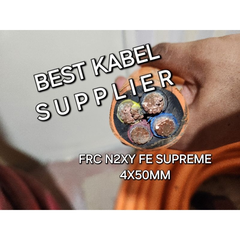 Kabel FRC N2XYFE N2XY 4x50mm 4x50 Supreme Cable kabel merah tahan panas