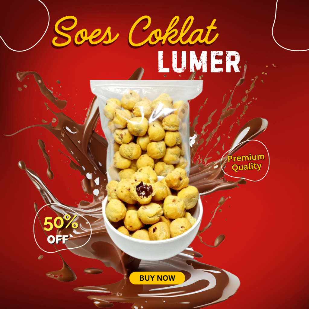 

Soes coklat lumer/kue soes coklat/soes coklat kiloan murah harga grosir - Mam Snack