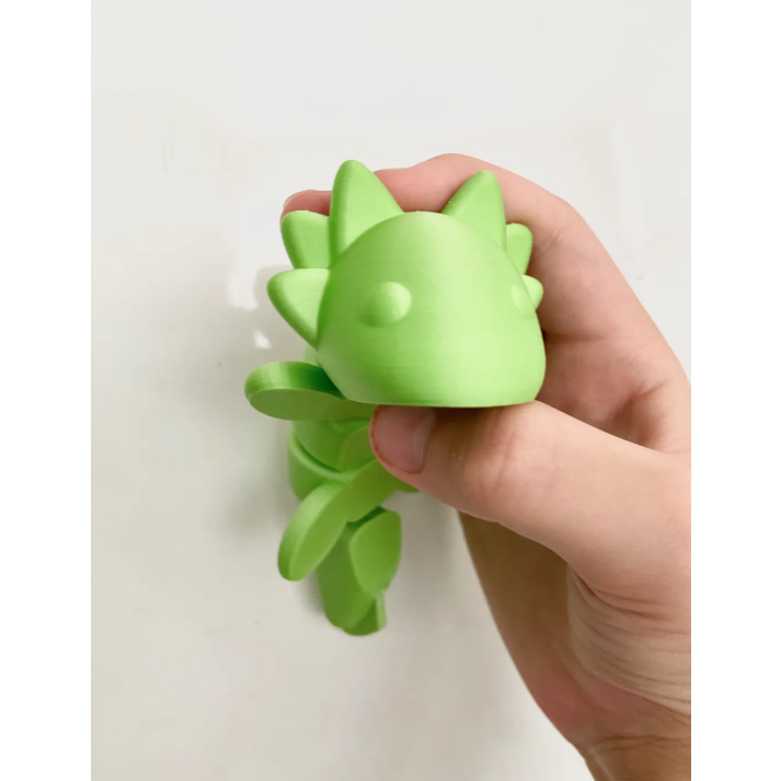 Cuero Articulated Axolotl Toy Mainan Anak Salamander Fleksibel Artikulasi - Salamander