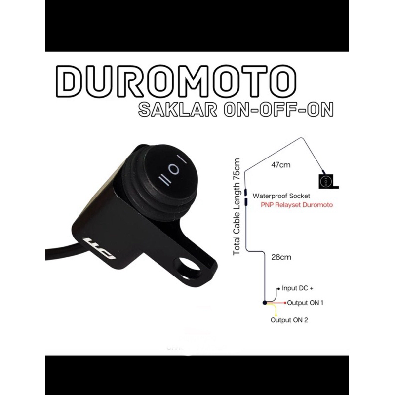 SAKLAR DUROMOTO ORIOS DRAKE MINIMAX FOGHLAMP LAMPU