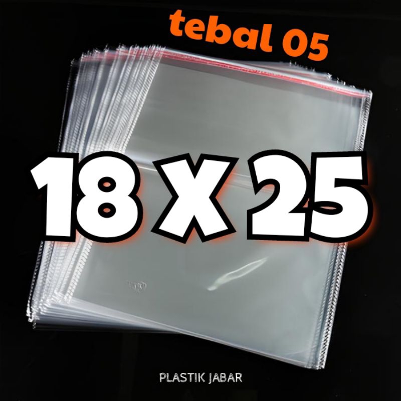 

PLASTIK OPP 18 x 25 (05) isi 100 Lembar