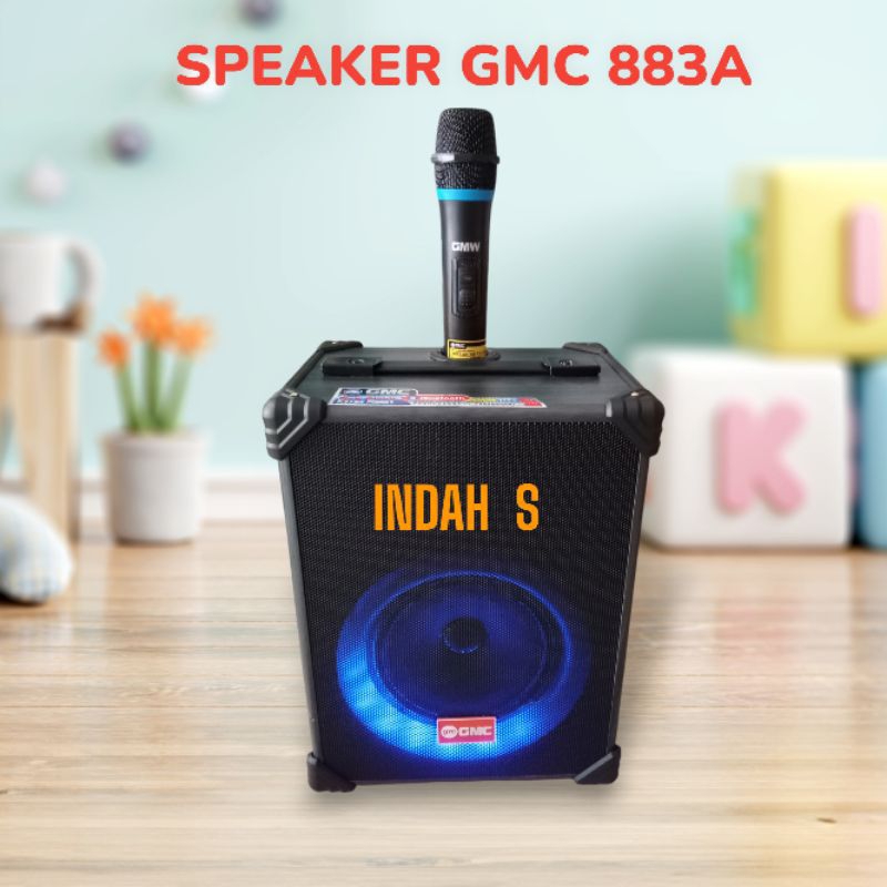 Speaker Portabel GMC 883A 6,5inch Plus Mic Wireless / GMC 883A Speaker Portable Bluetooth