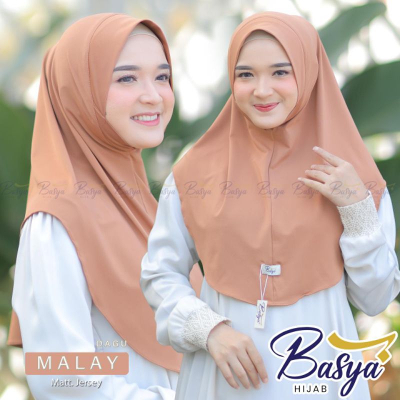** Basya Hijab ** Bergo Malay Dagu Original Basya Hijab