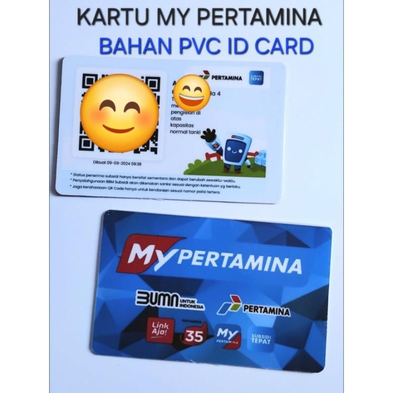 

Cetak Kartu isi Bensin / BAHAN PVC ID CARD