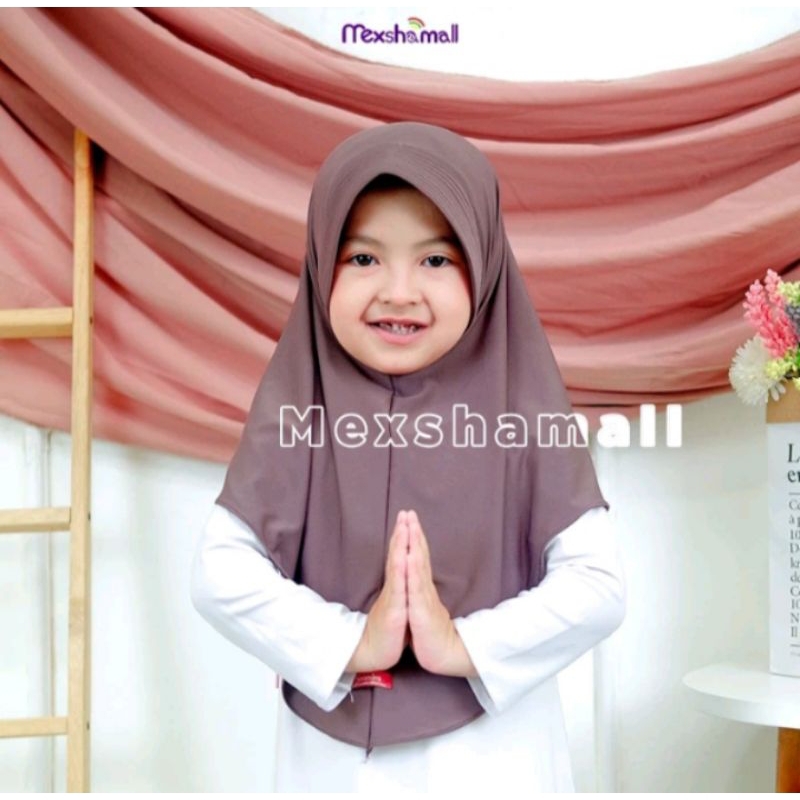Kerudung instan anak sport Sakinah | Jilbab anak model pinguin Jersey Premium By Shamira