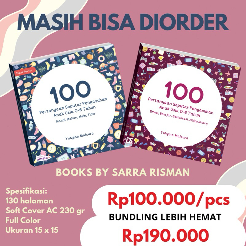 [SATUAN] READY STOCK Buku 100 Pertanyaan Seputar Pengasuhan by Sarra Risman