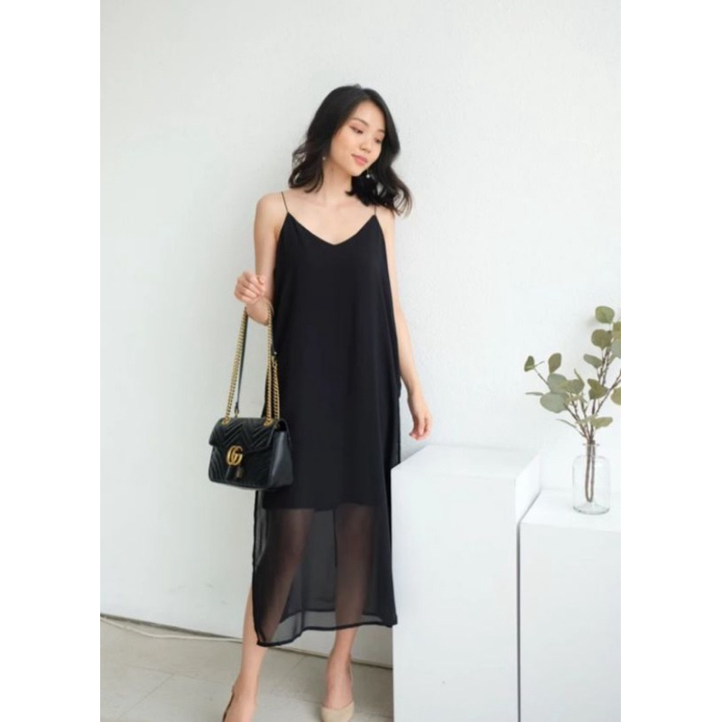 Dress Chiffon Tali Spaghetti || Kadaka Official
