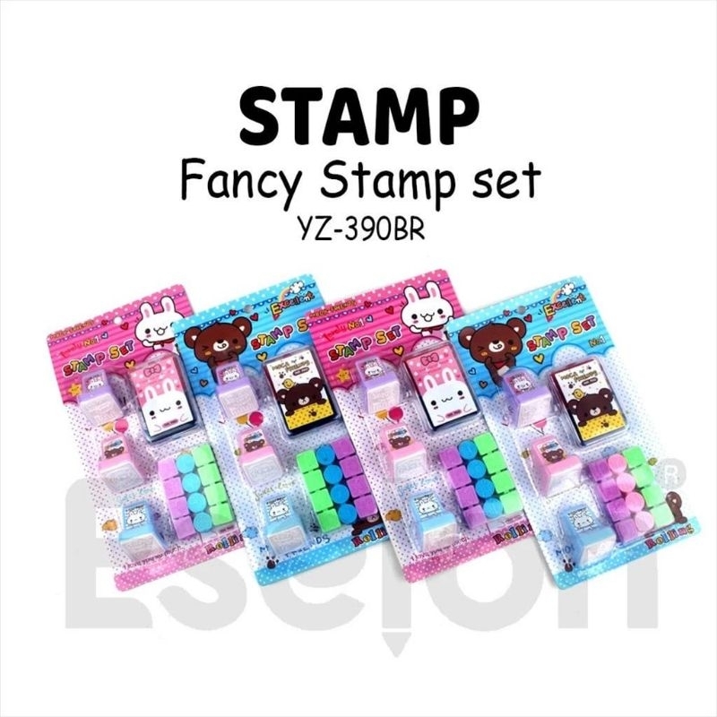 

1 set stempel karakter + penghapus karakter
