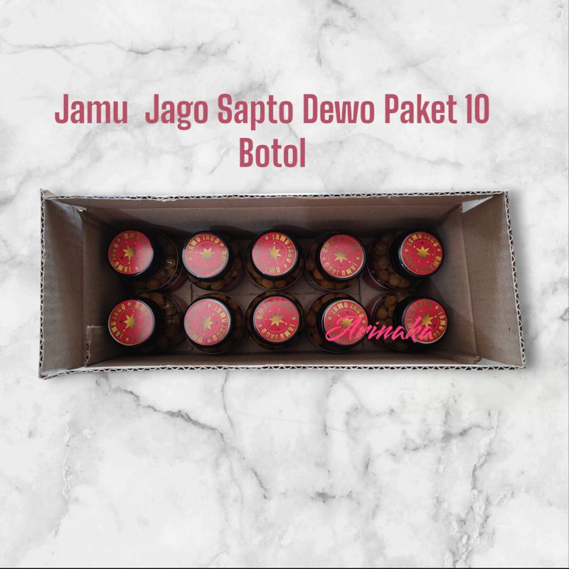 Jamu Jago Sapto Dewo Paket 10 Botol - Herbal Ayam