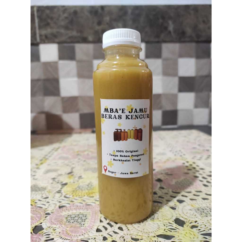 

JAMU BERAS KENCUR KEMASAN 250Ml | MBAE JAMU | MINUMAN BERKHASIAT DAN BERMANFAAT