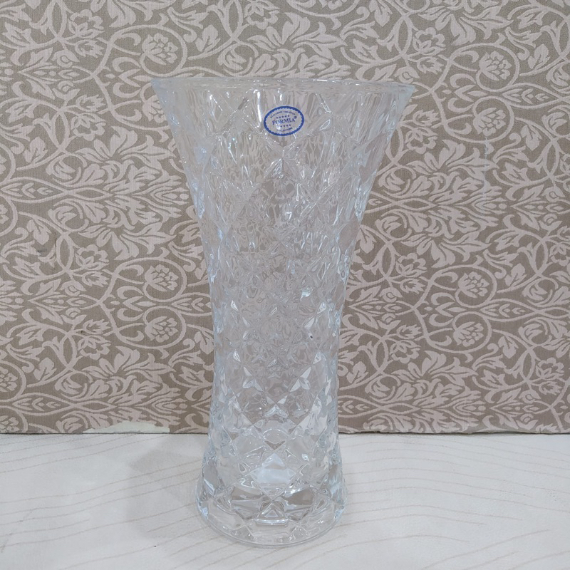 Vas Bunga Kristal / Vas Kaca Mewah tinggi 30 cm