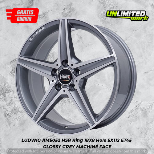 Velg Mobil AMG Mercedes benz mercy hsr original r18 lebar 8 inch tipe LUDWIG ring 18