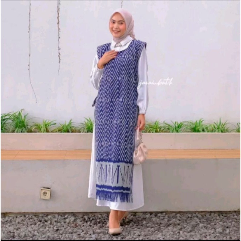 [ READY STOK ] VEST TENUN KALIMANTAN, TENUN ASMAT, SUMBA, DAYAK PAPUA