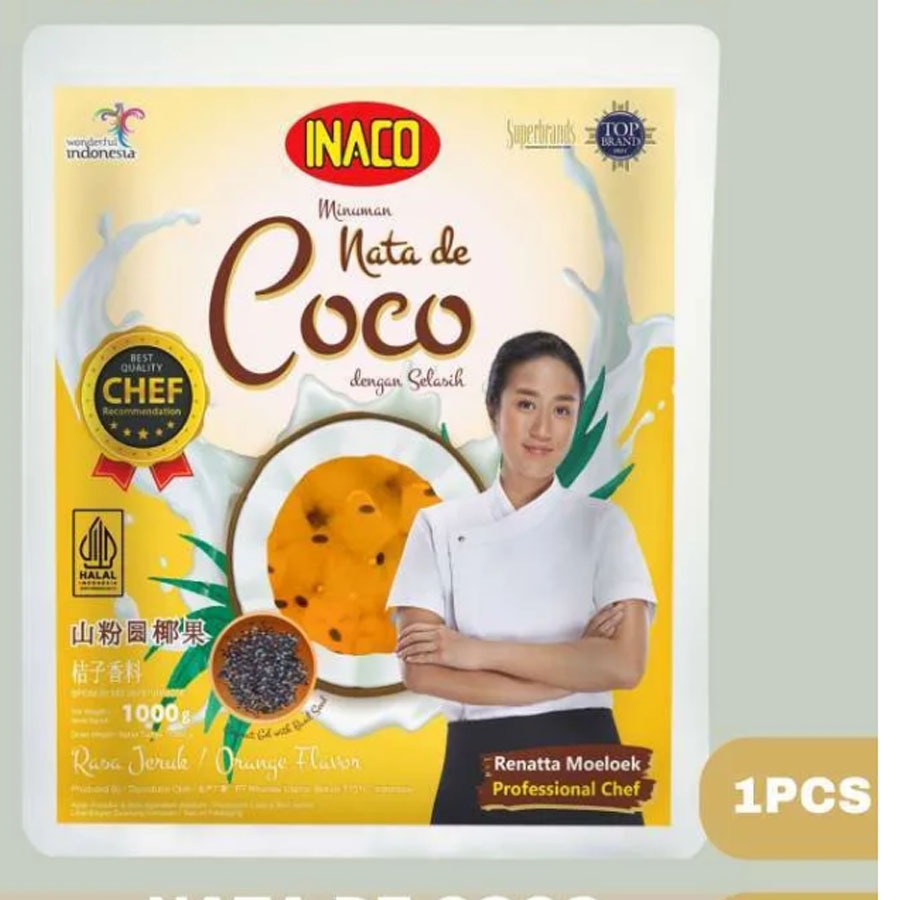 

INACO NATA DE COCO 1KG KEMASAN EMBER & BAG | CHEF RENATA