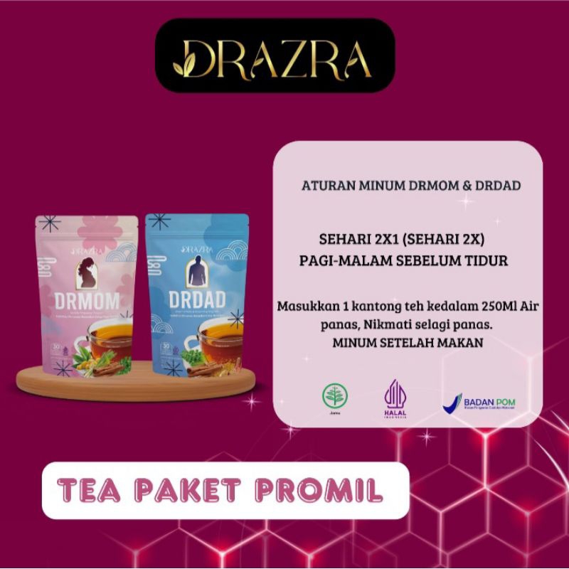 

TEH PROMIL DRAZRA 100% TERBUAT DARI BAHAN-BAHAN HERBAL ALAMI