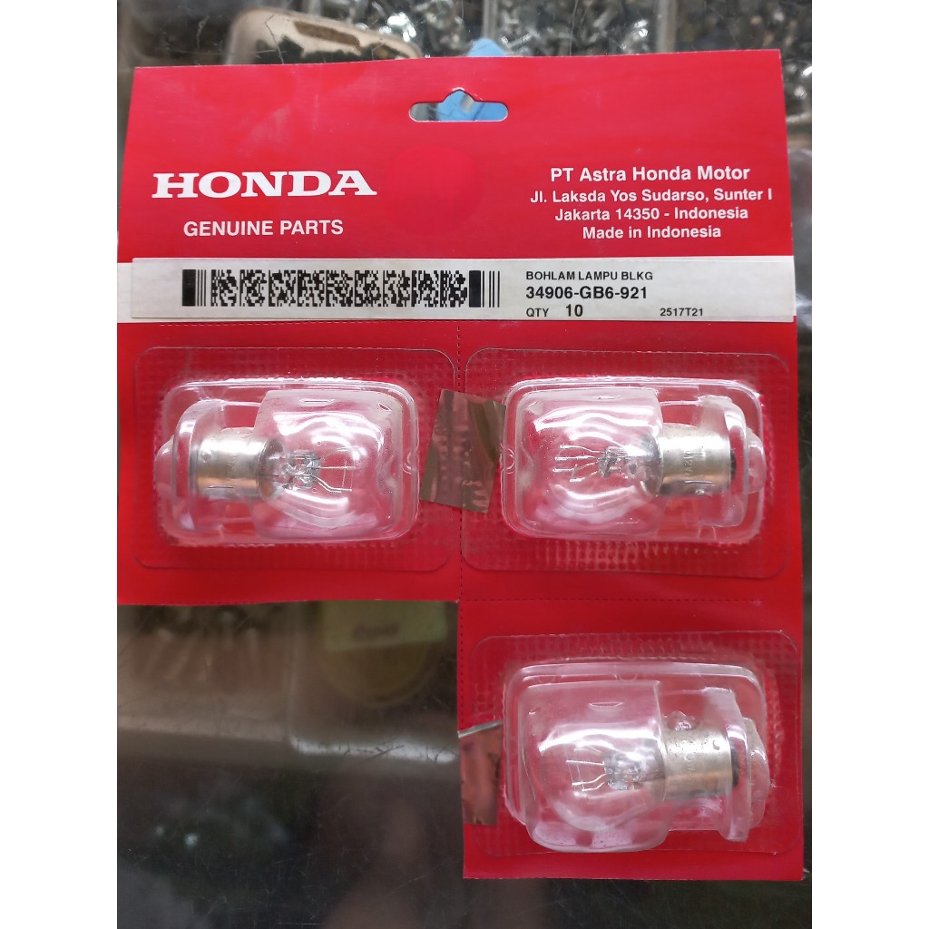 Bohlam Lampu belakang Original Honda 34906-GB6-921