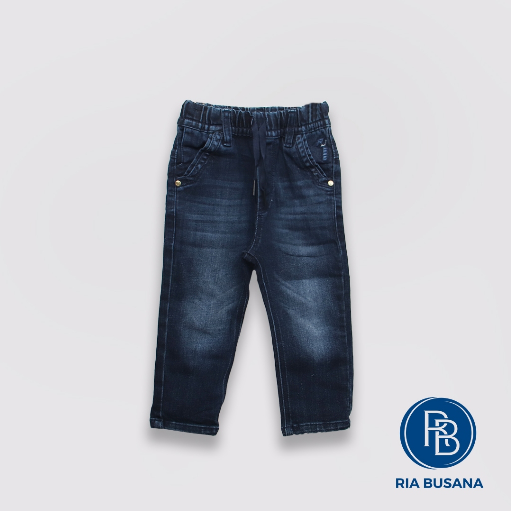 Ria Busana - Ria Jaya - Celana Kasual Panjang Jeans Semi Pensil Anak Pria