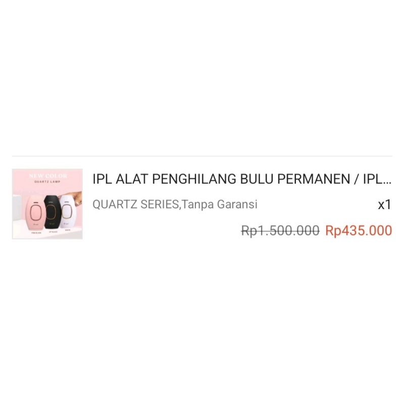 Preloved IPL hair removal penghilang bulu