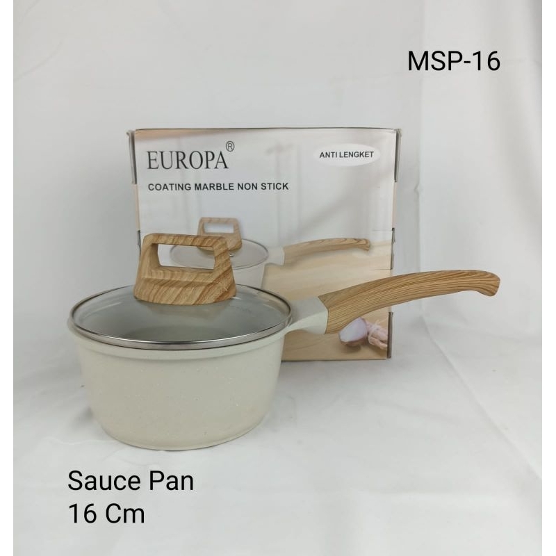Europa sauce pan coating marble non stick anti lengket