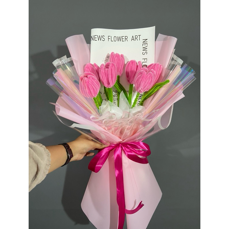 

buket wisuda, buket kawat bulu, buket murah, buket cantik