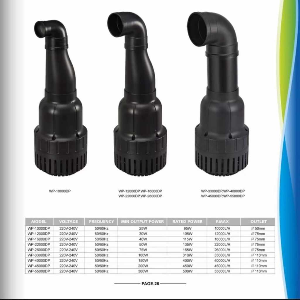 Pompa Celup Kolam Original SOBO WP 26000 DP