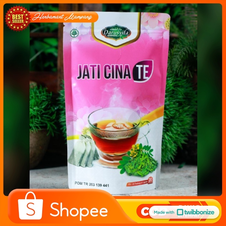 

JATI CINA TE 20 Teh Celup Kantong Diet Alami Darusyifa atasi Susah BAB
