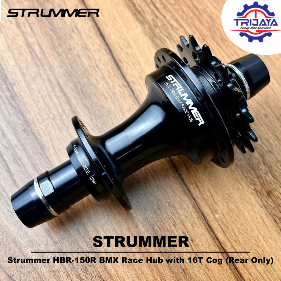 Strummer HBR-150R BMX Race Hub 36H with 16T Cog (Front/Rear) Hub Freehub Sepeda BMX