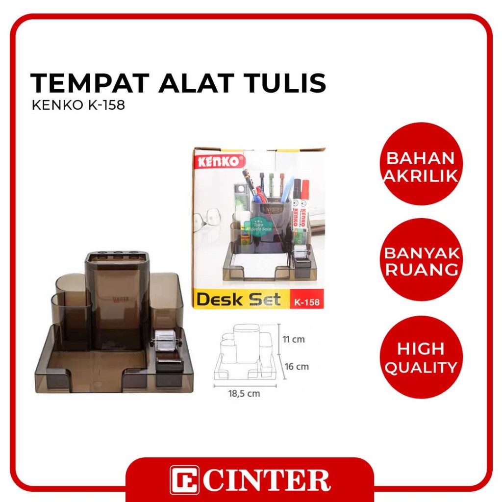 

KENKO - TEMPAT PENA / TEMPAT ALAT TULIS KANTOR / DESK ORGANIZER / PEN HOLDER K-158