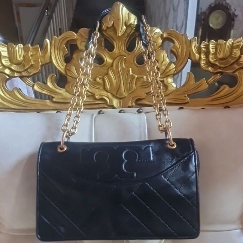 Tas Tory Burch bekas pemakaian preloved PL seken
