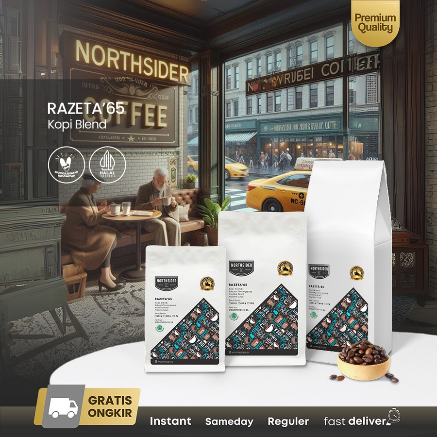 

Northsider Kopi arabika robusta Razeta'65 Blend kopi susu