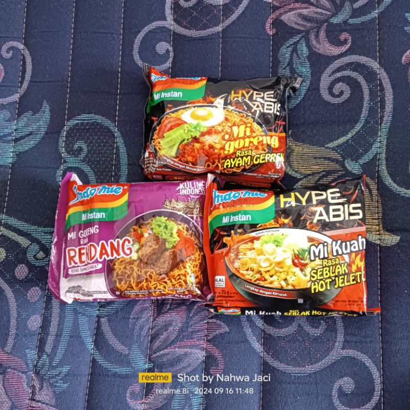 

PROMO MIE INDOMIE GEPREK,SEBLAK & RENDANG