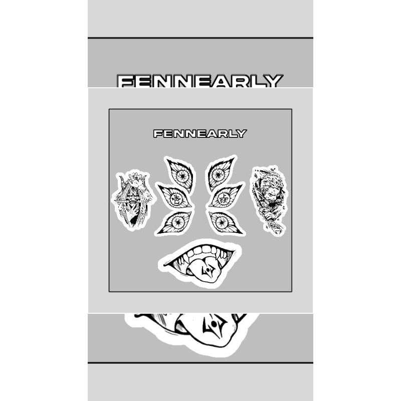 

STICKERS ANIME AESTHETIC ANTI AIR+CUTTING HIGH QUALITYT BRAND LOKAL