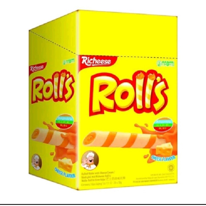 

ROLLS CHOCO WAFER STIK 1PACK ISI 20PCS