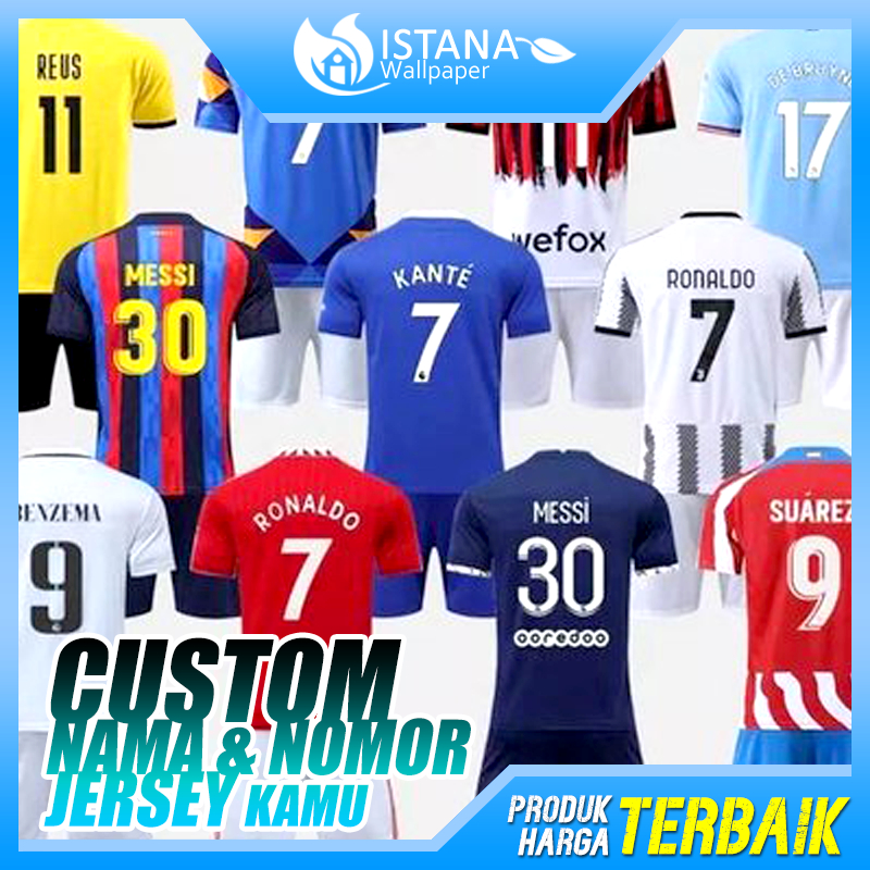Nomor Punggung Jersey Polyflex Name Set Sablon Setrika