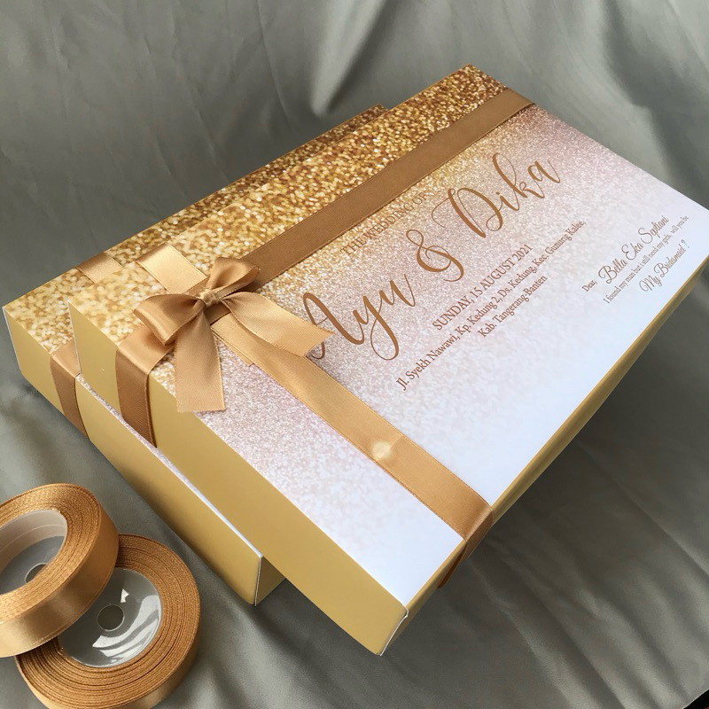 

BOX BRIDESMAID CUSTOM / BOX HAMPERS FREE PITA