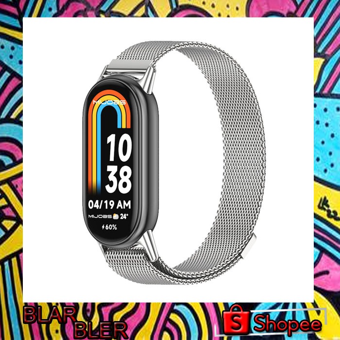 MIJOAS Buckle Strap Smartwatch Magnetic Stainless for Xiaomi Band 8 - GT4